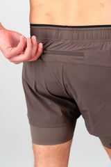 Chase The Horizon 2-in-1 Short - Brown