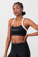 Milan Sports Bra - Black & White