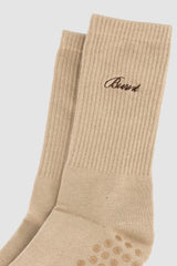 Studio Grip Sock - Cashew