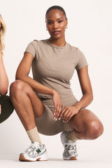 Olivia Fitted Tee - Cashew