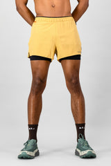 Venture Men's 2-in-1 Run Short - Amber