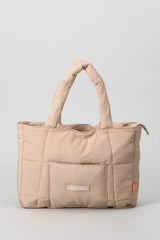 Quilted Tote Bag - Cashew